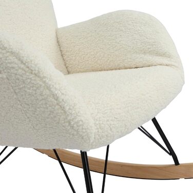 Шкільний крісло-гойдалка Vielllliving для спальні, 150 кг, темно-сірий (бежевий), 93.5x100x55 см