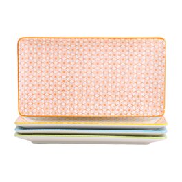 Набір прямокутних тарілок Vancasso NATSUKI, 4 шт., порцеляна, для сервірування