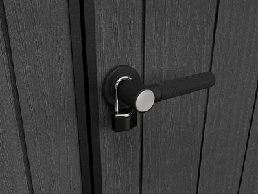 Садовий будинок Keter Artisan Gerätehaus 214x218x226 см, сірий (9x7) – вуличний, з підлогою, односхилий дах, подвійні двері та вікна, для зберігання речей на вулиці, 8,3 м³