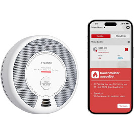 X-Sense Детектор диму та CO з Wi-Fi, 2-в-1, SC06-WX, 1 шт.