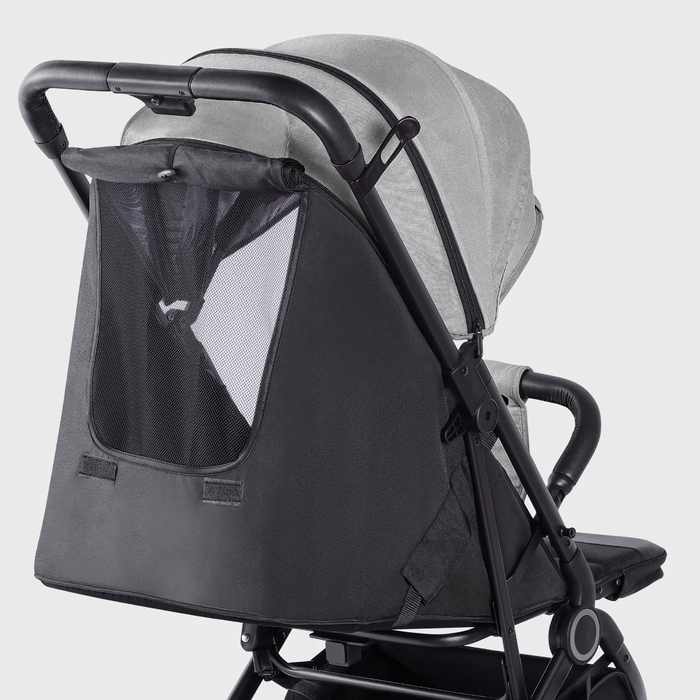 Дитячий прогулянковий візок TULANO Milan 35, сірий, легкий, складний, з москітною сіткою
