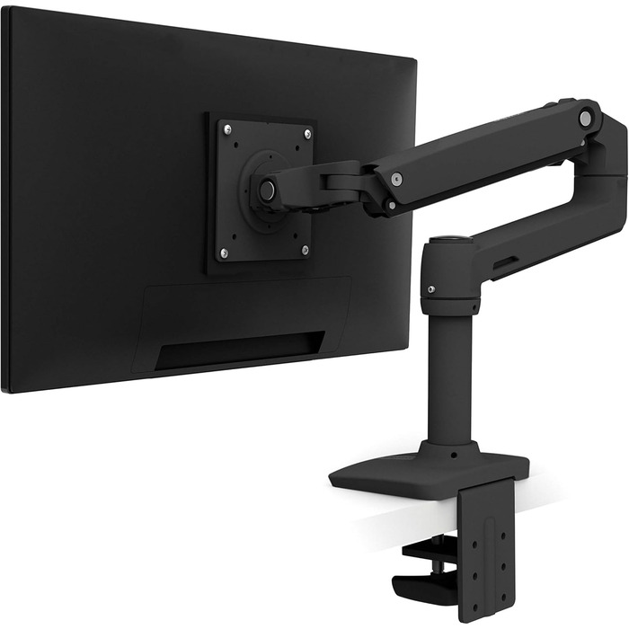 Кріплення для монітора Ergotron LX чорного кольору, кріплення на стіл – кріплення для монітора з запатентованою технологією CF для моніторів до 34 дюймів, 3.2–11.3 кг та стандартом VESA. Чорний LX кріплення матовий чорний