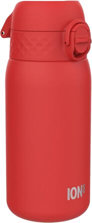 Ізольована пляшка для води з нержавіючої сталі Ion8, 320 мл, герметична, відкривання однією рукою, надійний замок, сейф для посудомийної машини, відкидна кришка, ручка для перенесення, легко чиститься, міцний і стійкий до подряпин OneTouch 2.0 червоний 2.