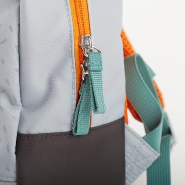 Рюкзак Fuchs Forest Bags для дівчаток і хлопчиків Дитячий рюкзак рекомендований від 2 років синій/помаранчевий, 23x20x10 см (сірий/лисячий), 25053