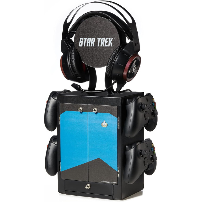 Органайзер для ігрових аксесуарів Star Trek Blue від Numskull: підставка для контролера та навушників (PS5, Xbox Series X/S, Nintendo Switch)