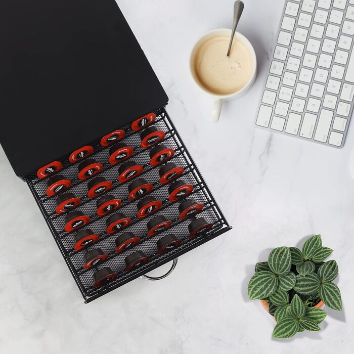 Тримач для капсул кави сумісний з Tchibo Cafissimo, Nespresso Vertuo, K-fee, ALDI Expressi, Lavazza Kapseln. Універсальний органайзер для 40 капсул