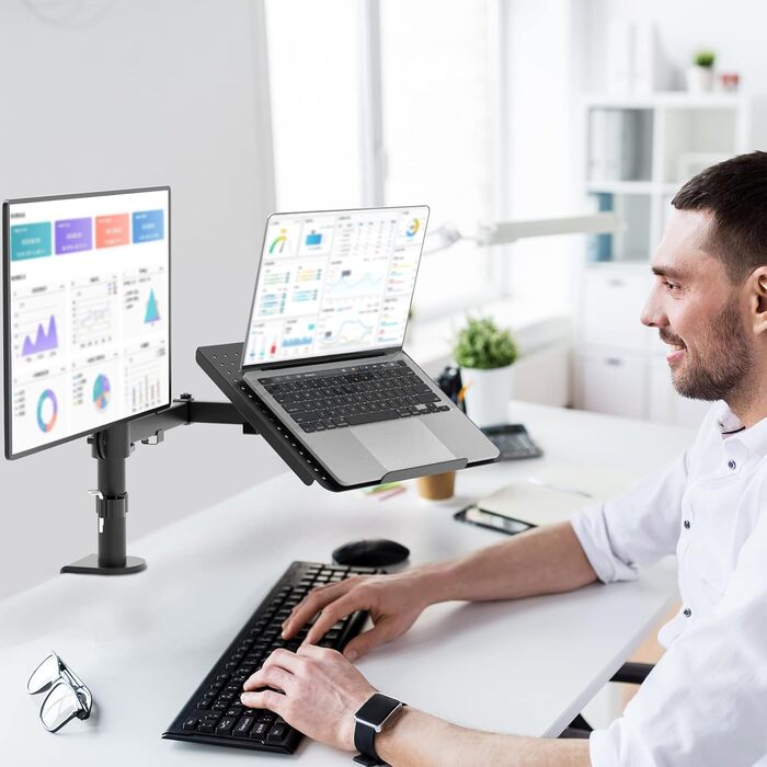 Підставка для ноутбука WALI на стіл - ергономічна, для 17