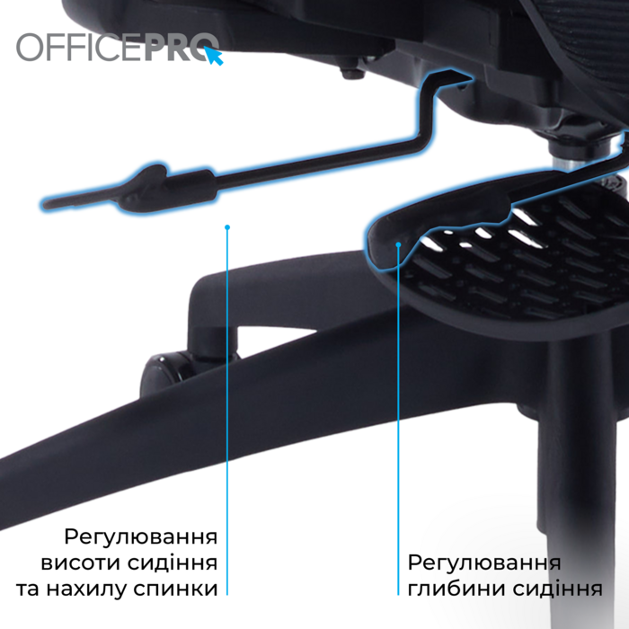Крісло офісне OfficePro Skyline OC750-B-B-B
