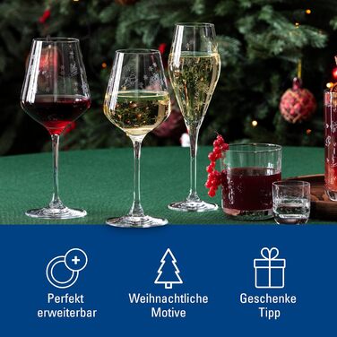 Набір келихів для шампанського та секту Villeroy & Boch Toy's Delight (2 шт.), кришталеве скло, для святкування, сумісний з посудомийною машиною