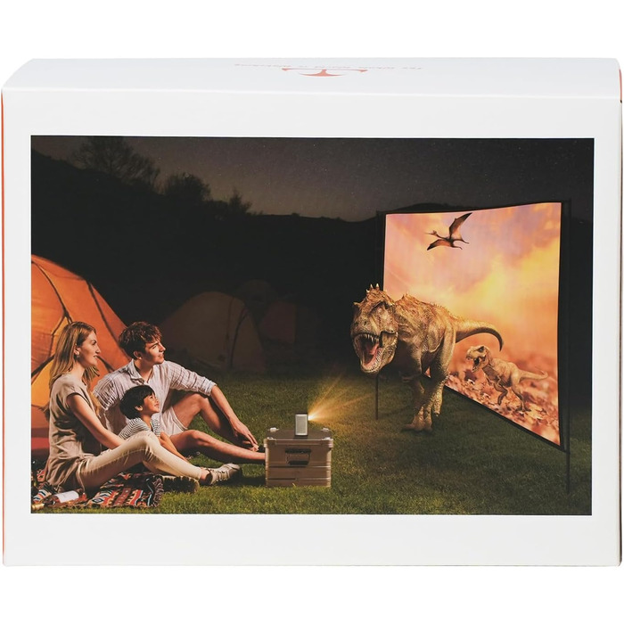 BYINTEK P70 Mini 3D проектор: портативний LED проектор з Wi-Fi, Android 9.0, підтримка 1080P/4K, акумулятор, сумка та штатив (сірий)