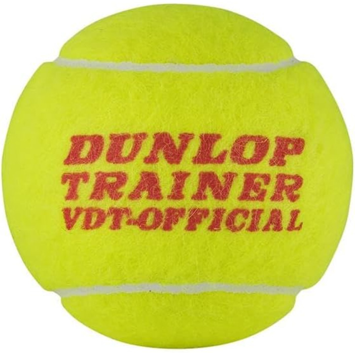Упаковка з 4 шт. , VDT Official, тренувальний м'яч для тенісу преміум-класу для всіх кортів, 60 символів