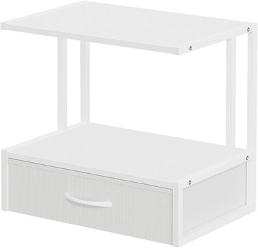 Підставка для принтера на стіл з ящиком для документів, органайзер для офісу, підставка для принтера, факсу, сканера (білий)