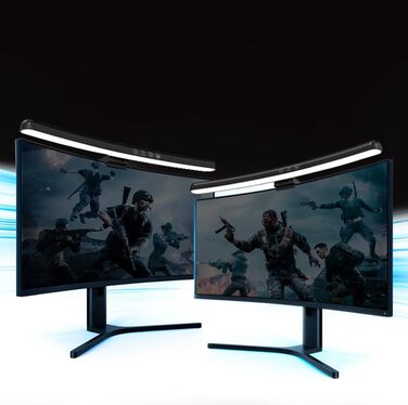 LED-лампа для монітора Meichoon з вигнутим екраном, 3 режими, регулювання яскравості, сенсорне керування, захист очей, LE13 A