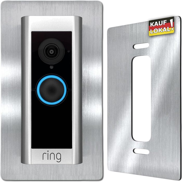 Накладки для Ring Video Doorbell Pro: нержавіюча сталь, аксесуари, кріплення, щиток, панель для кріплення на стіну, полірована сталь