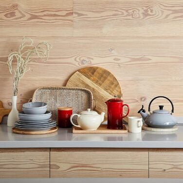 LE CREUSET Контейнер для зберігання з дерева, 540 мл, 10 см, вишневий колір