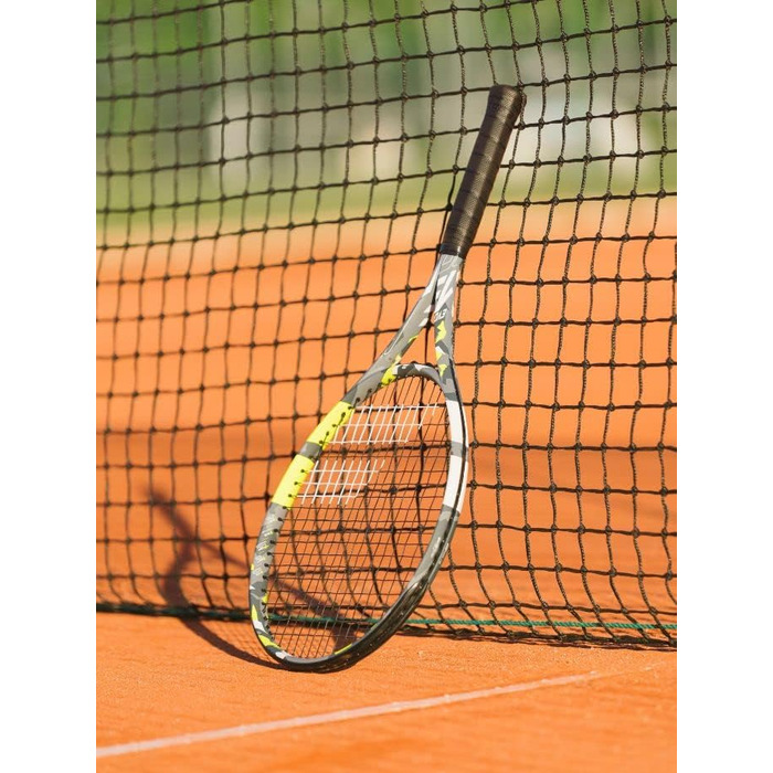 Ракетка для тенісу для дорослих Evo Aero L S CV - Легка ракетка для жінок або чоловіків - Нанизана на раму Spin Alpha для легкості та потужності під час гри - Колір Сірий/Жовтий (0)