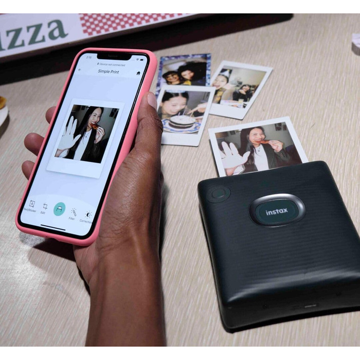 Друк фото з телефону INSTAX Square Link, колір Midnight Green