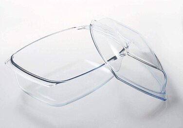 Форма для запікання об'ємом 5,8 л з кришкою скляний посуд скляна жаровня, виготовлена в ЄС