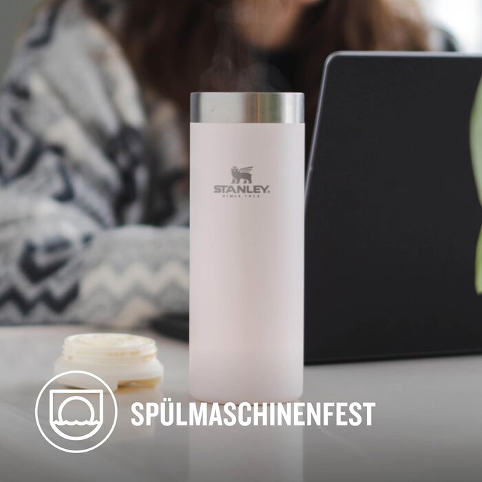 Термокружка Stanley Aerolight Transit 470 мл Rose Quartz - Збереження тепла 6 годин, сумісна з автотримачами