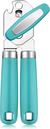 Відкривач консерв Rainspire ручний, міцний, з плавним зрізом, з відкривачем для пляшок, рожевий