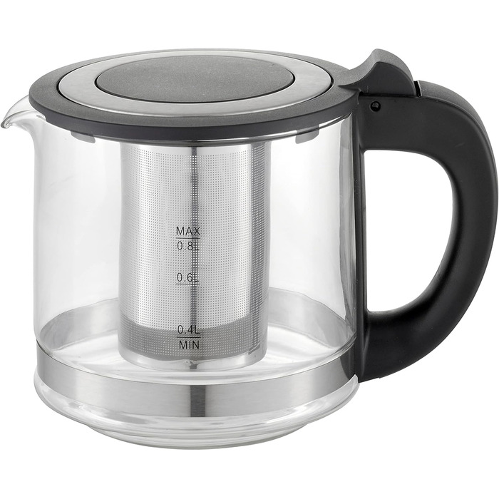 Електричний чайник-заварник Teekocher: скло, фільтр від накипу, 2200 Вт, захист від перегріву