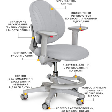 Дитяче крісло Evo-kids Mio G (арт.Y-407 G)