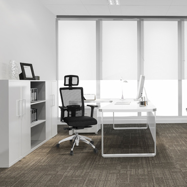 Офісне крісло / крісло керівника ASTRA LUX сітка чорна hjh OFFICE
