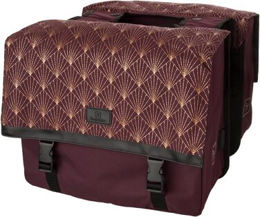 FAST RIDER Fastrider Nara Double Pannier Trend MIK (Deco Aubergine), FAST RIDER Fastrider Nara Double Pannier Trend MIK (Deco Aubergine)