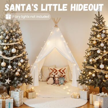 Дитячий намет Wilwolfer Tipi: намет для дітей з бавовни для гри в приміщенні, з сумкою, для дівчаток та хлопчиків, іграшка з чистої бавовни