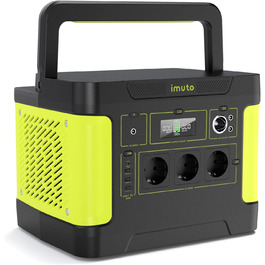 Портативна електростанція Imuto T1200G, 1531 Вт·год, 1200 Вт (пік 2200 Вт), 11 портів, для дому, RV, кемпінгу, CPAP