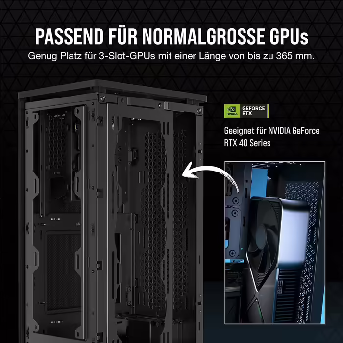 Корпус Corsair 2000D Airflow Mini ITX - Сітчаста сталь - 3 слоти для графічного процесора - Оптимізоване охолодження - Передній ввід/вивід - Чорний