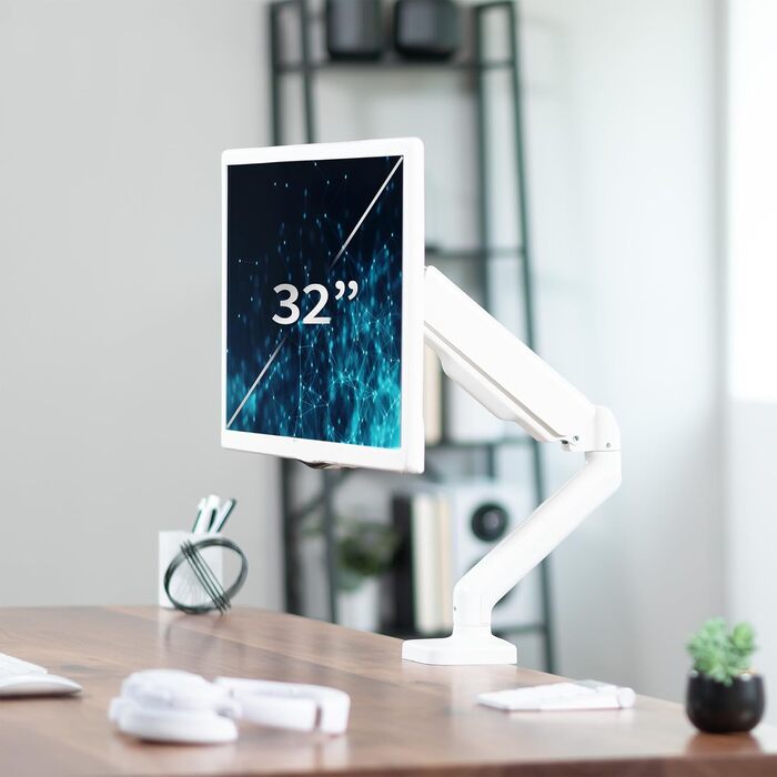 Підставка для двох моніторів VIVO STAND-V002O, до 32 дюймів, 9 кг, механічна, біла