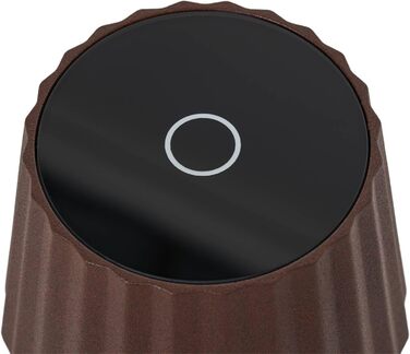 Lindby LED акумуляторна настільна лампа з димером, бездротова, з датчиком дотику, портативна, для внутрішнього та зовнішнього використання, IP54, для саду (Коричнева)