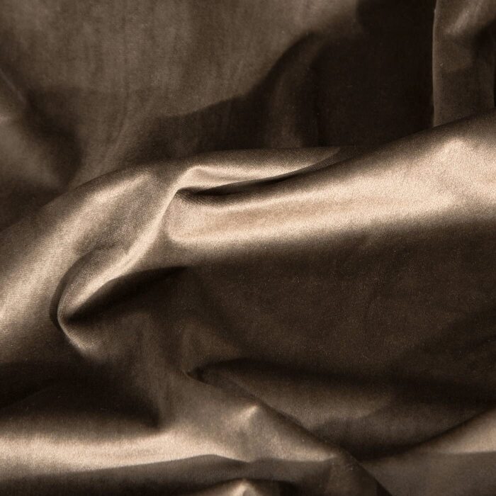 Фіранки для вілли Eurofirany оксамитові м'які оксамитові - стильна фіранка товщиною 290 г/ м2, елегантна гладка однотонна пухнаста сучасна класична вітальня, спальня, вітальня, (10 петель, 140x250 см, коричнева)