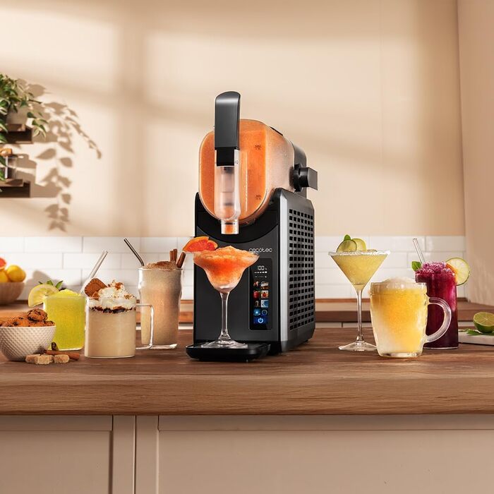 Машина для приготування крижаного напою Cecotec Slush-Eis 2.6L Twist&Ice 2600 з 6 режимами, сенсорне керування