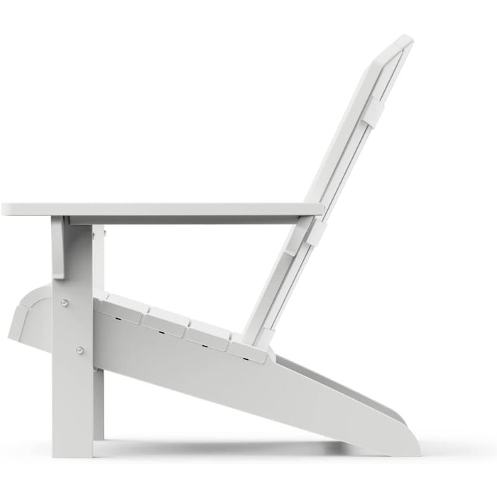Пластикове крісло Keter Allibert Troy Adirondack, антрацит, для саду, тераси та балкона, 93x81x96.5 см, стійке до погодних умов