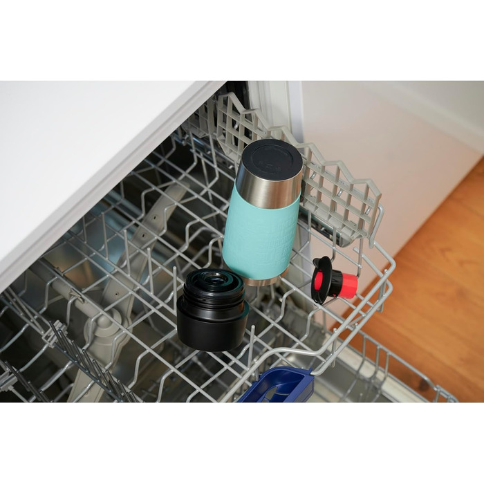 Термокружка Emsa Travel Mug Classic 360 мл, Mintgrün, з рукавом. Зберігає тепло 4 години, холод - 8 годин, 100% герметична.