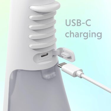 Іригатор Ordo Munddusche: бездротовий, 3 режими, для подорожей, перезаряджається, водонепроникний IPX7, рекомендовано стоматологами (срібло)