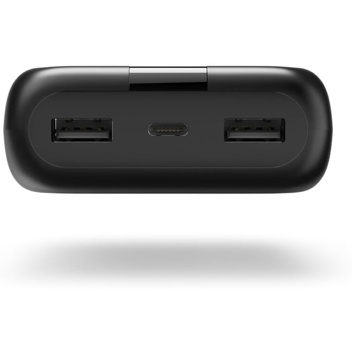 Портативний зарядний пристрій антрацит, 24000mAh, USB-C/USB-A