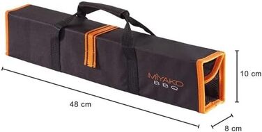 Набір барбекю Sunature Miyako з нержавіючої сталі, 5 предметів, з сумкою