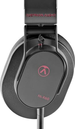 Навушники Austrian Audio Hi-X65, циркумауральна піна з ефектом пам'яті, для мікшування/мастерингу, роз'єм 3,5 мм, чорний