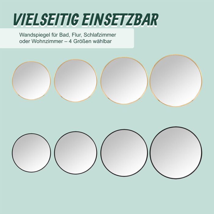 Дзеркало Relaxdays кругле