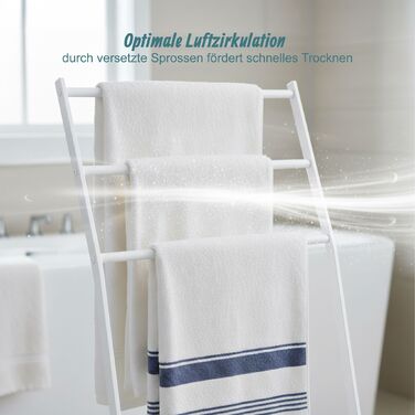 Підставка для рушників Relaxdays, 3 яруси, метал