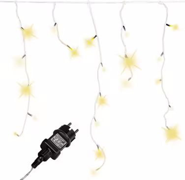 Гірлянда VOLTRONIC Eisregen для дому та вулиці, 600 LED, тепле біле світло, вибір розміру та кольору, захист IP44