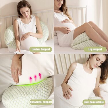 Подушка для вагітних SHANNA з ромбоподібною сіткою
