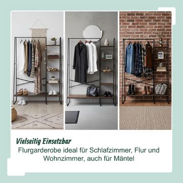 Підставка для одягу Relaxdays з 6 полицями