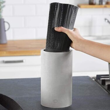 Набір ножів SpringLane 5 предметів + універсальний блок для ножів з висувним тримачем для щітки + набір ножів 5 предметів