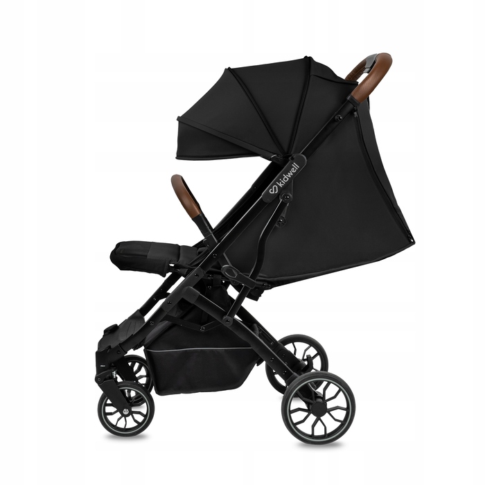 Компактна прогулянкова коляска Kidwell Colmer UP Black — легка, маневрена, складана