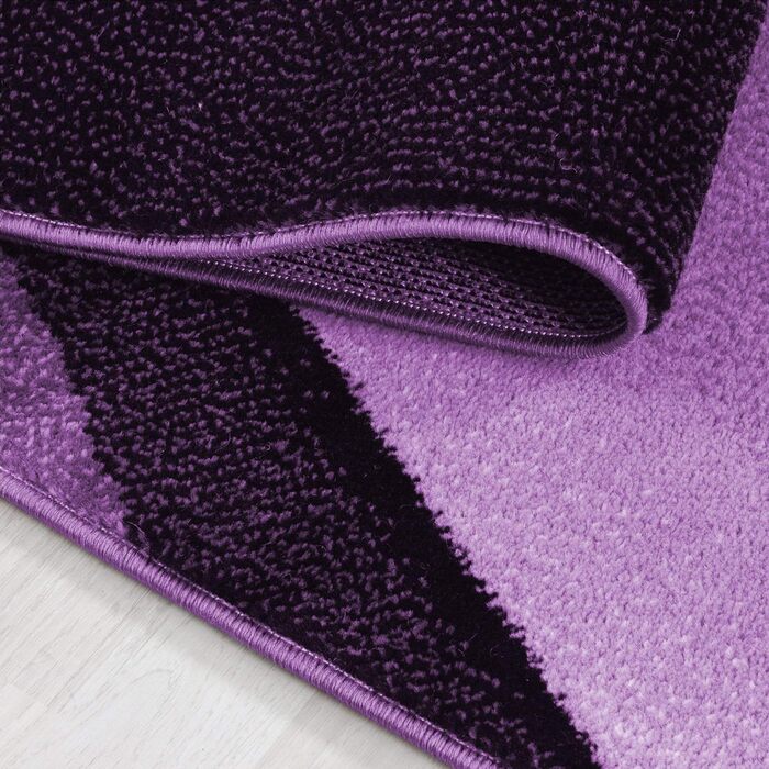 Килимок SIMPEX килимок для вітальні передпокою сучасний дизайн омбре - килимок для кухні з коротким ворсом дуже м'який легкий догляд для спальні килимок для передпокою - кухонний килимок, що миється (280 x 370 см, фіолетовий)