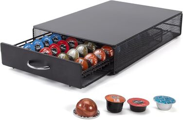 Тримач для капсул кави сумісний з Tchibo Cafissimo, Nespresso Vertuo, K-fee, ALDI Expressi, Lavazza Kapseln. Універсальний органайзер для 40 капсул